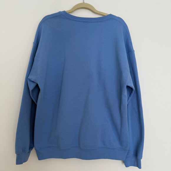 Jesus Religious Crewneck sweatshirt Large Blue Red Heart Gospel at a Glance - Picture 5 of 9